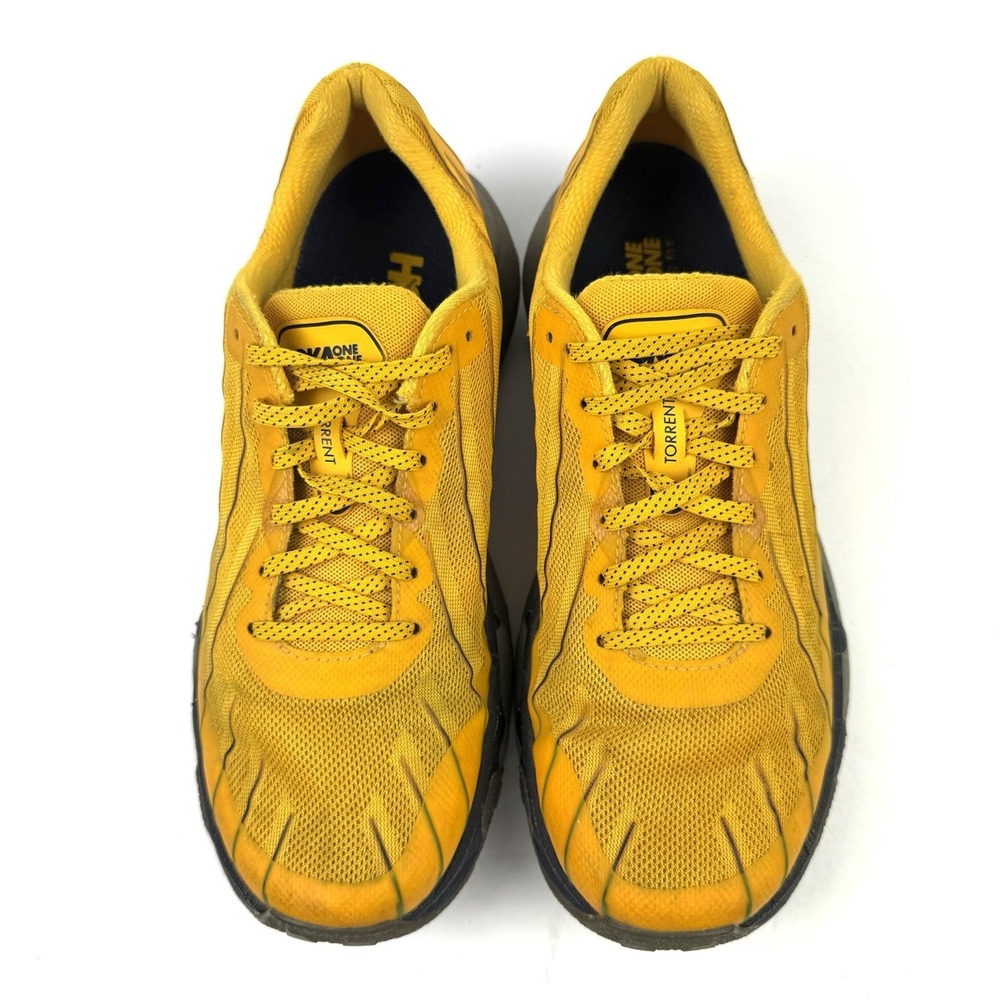 Hoka One One Torrent Shoes 9.5 Mens Gold Fusion Lace Up Trail Hiking Running - Picture 2 of 11